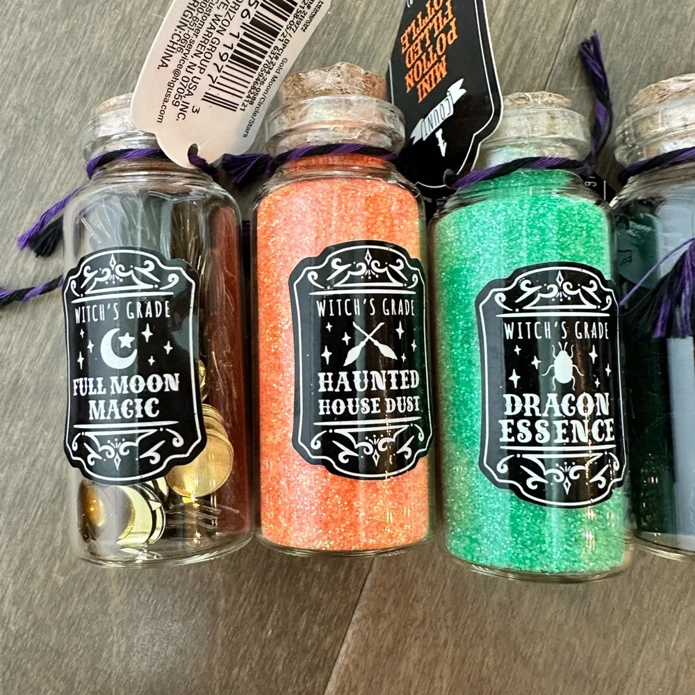 Target set of 8 Mini Halloween Potion Filled Bottles